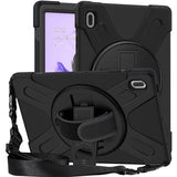 Austin Defender Case Samsung - Galaxy Tab S9 Fe+/S9+/S8+/S7 - Fe/S7+ With Hand Strap And Shoulder Strap. Black - Warranty: 24m