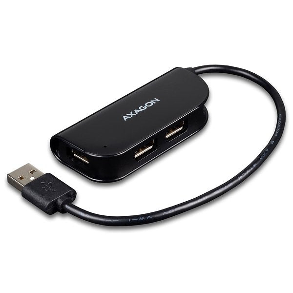 Axagon Hue-X4b Usb-A-Hub, 4x Usb 2.0 - 20 Cm, Negro
