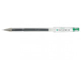 Pilot Boligrafo Tinta Gel Para Escritura Fina Y Precisa Con Cuerpo En Plastico Transparente - Verde