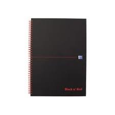 Oxford Negro N' Rojo - Cuaderno - Drahtkammgebunden - A5 (148 X 210 Mm)