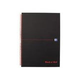 Oxford Negro N' Rojo - Cuaderno - Drahtkammgebunden - A5 (148 X 210 Mm)