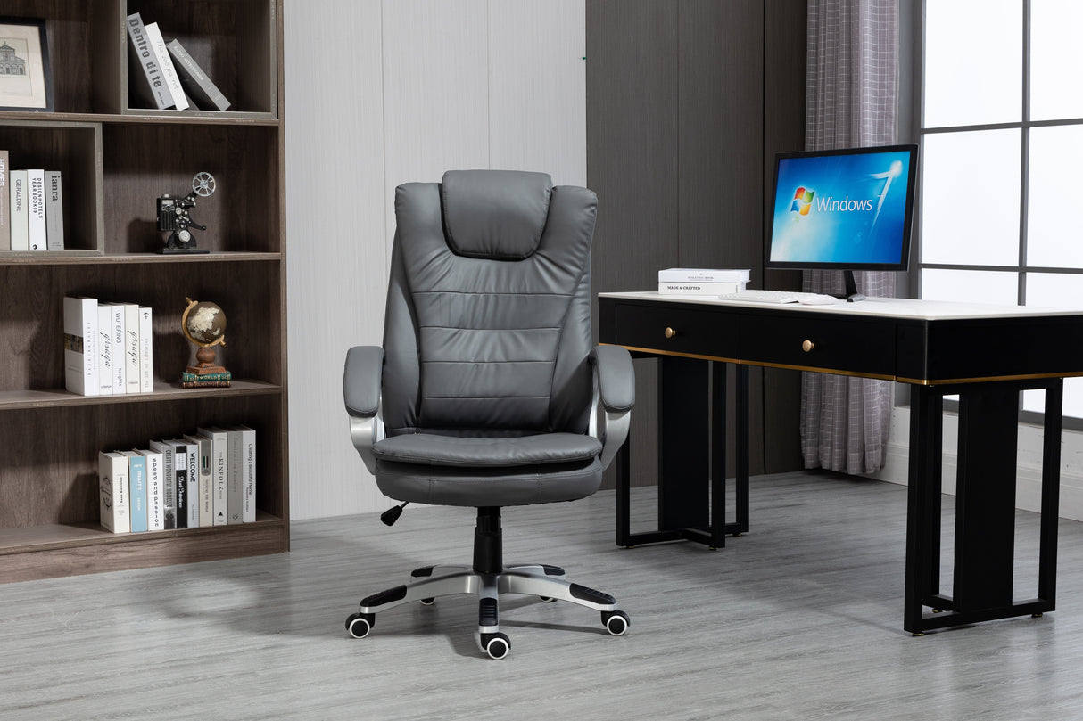 Silla  Activejet De Oficina Calefactable Con Masaje Yk7304 Gris