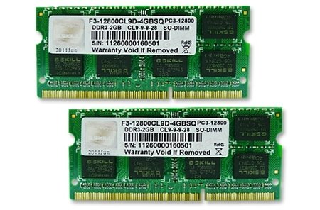 EAN 4711148597333 - G.Skill 4GB DDR3-1600 SQ módulo de memoria 2 x 2 GB imagen 1