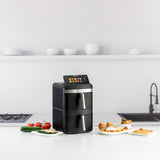 EAN 8414234730022 - Taurus Air Fry Duo Slim Doble 13 L Independiente 2800 W Freidora de aire caliente Negro imagen 2