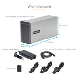 EAN 0065030895002 - StarTech.com 2TBT3-PCIE-ENCLOSURE base para portátil y replicador de puertos Alámbrico Plata imagen 15