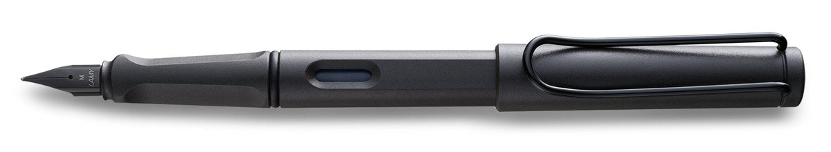 Lamy Pluma Estilográfica Safari 017m Punta M Tinta Azul Color Negro Mate