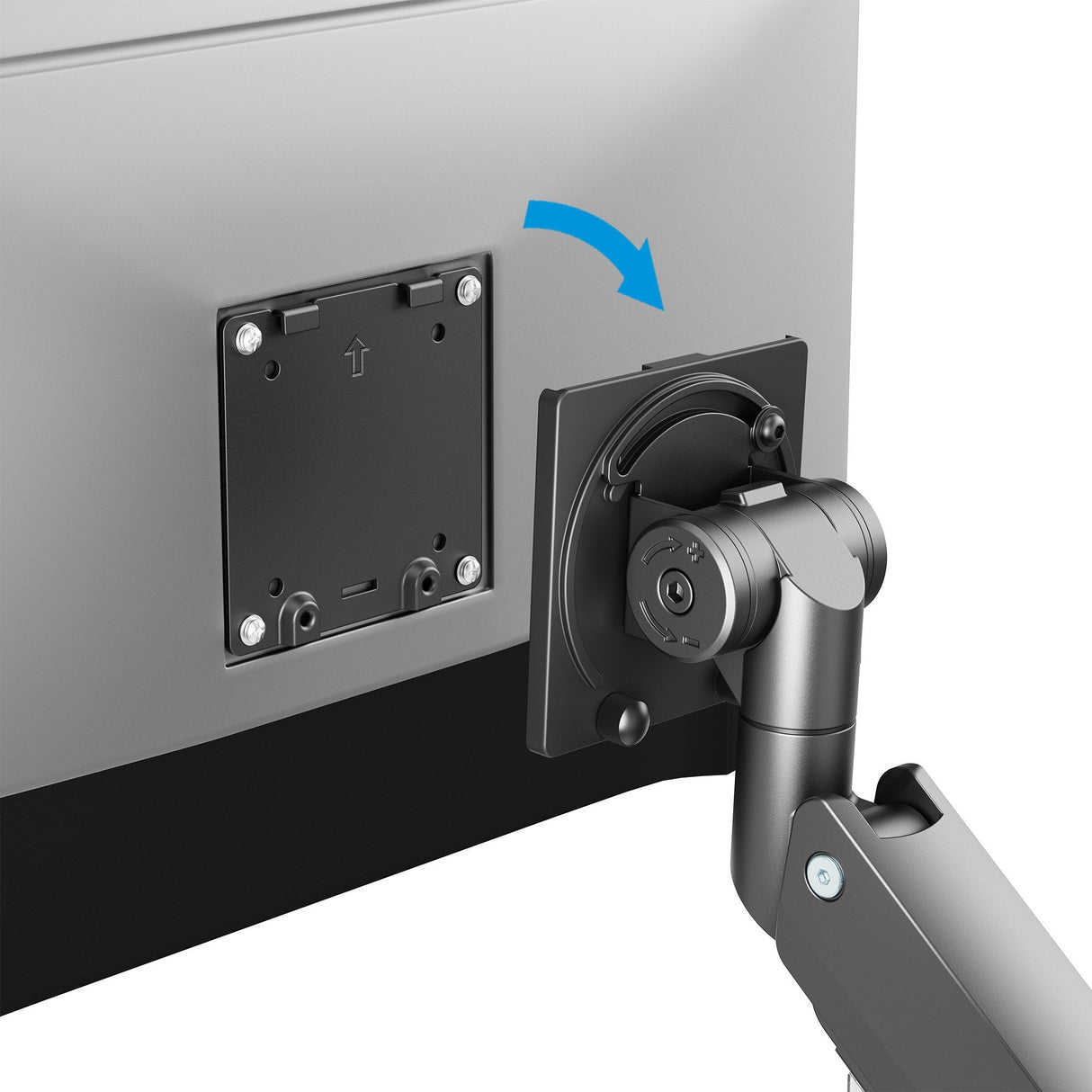 Soporte Manhattan 462594 Para Monitor  (57") Escritorio Negro