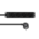 10ïï 4-Way Schuko Outlets  With 2-Meter 3g1.5mm2 Cable