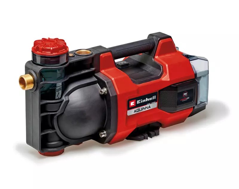 Bomba De Jardín Inalámbrica Einhell Aquinna 36/34, 36volt (2x18v) Rojo/Negro, Sin Batería Ni Cargador 4180450
