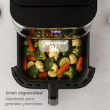 Freidora Por Aire Airfryer Sin Aceite Grunkel Maxisteelfryer 2200w Capacidad 9l