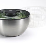 Oxo 1071497 Salatschleuder Edelstahl 24cm Con Deckel