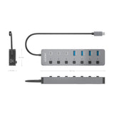 EAN 8435739905081 - AISENS ASUC-8P044-GR hub de interfaz USB 3.2 Gen 2 (3.1 Gen 2) Type-C 10000 Mbit/s imagen 4