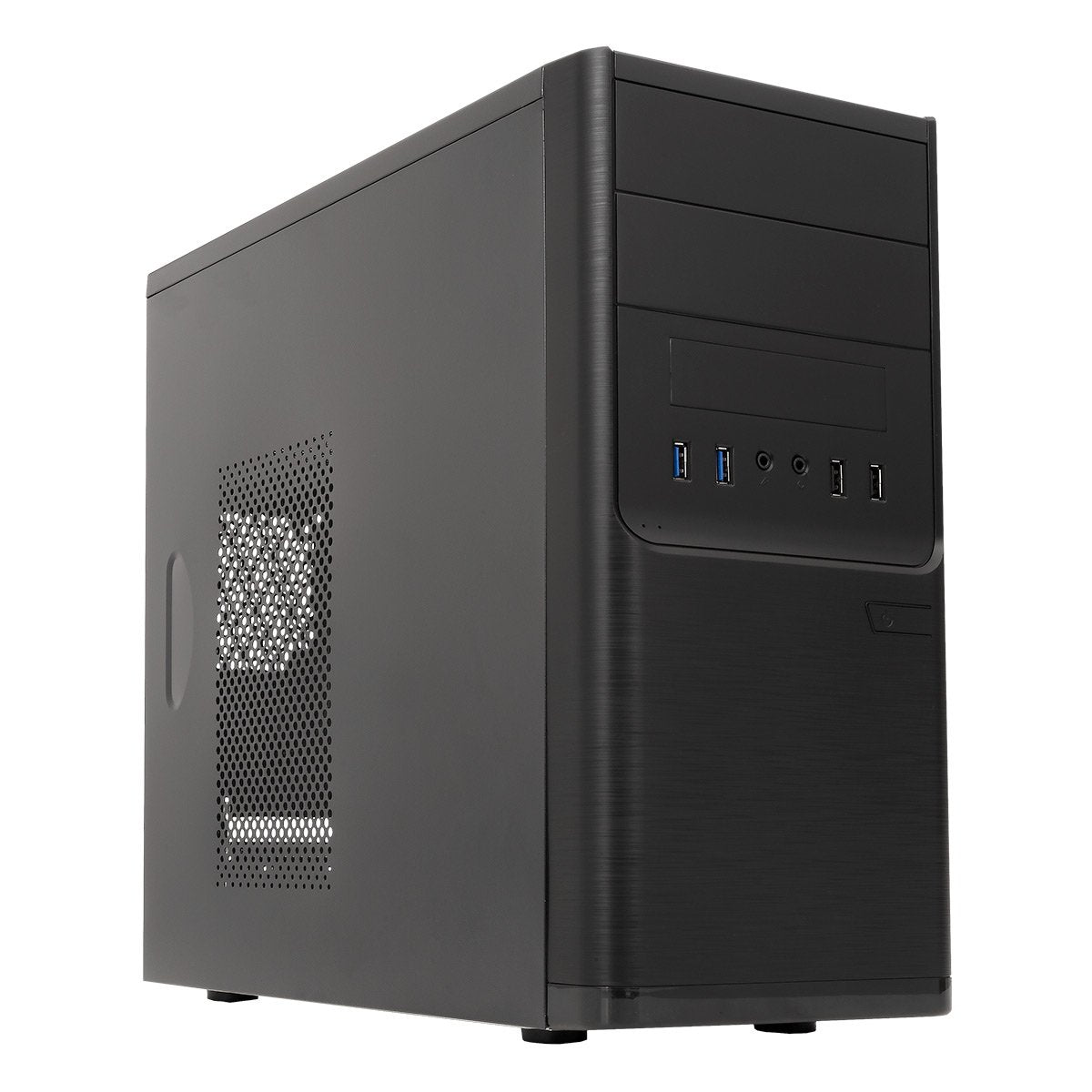 Caja Pc Unykach Micro-Atx Semitorre Dark Shadow 2usb3.0 (Fuente 500w) Negra 52082