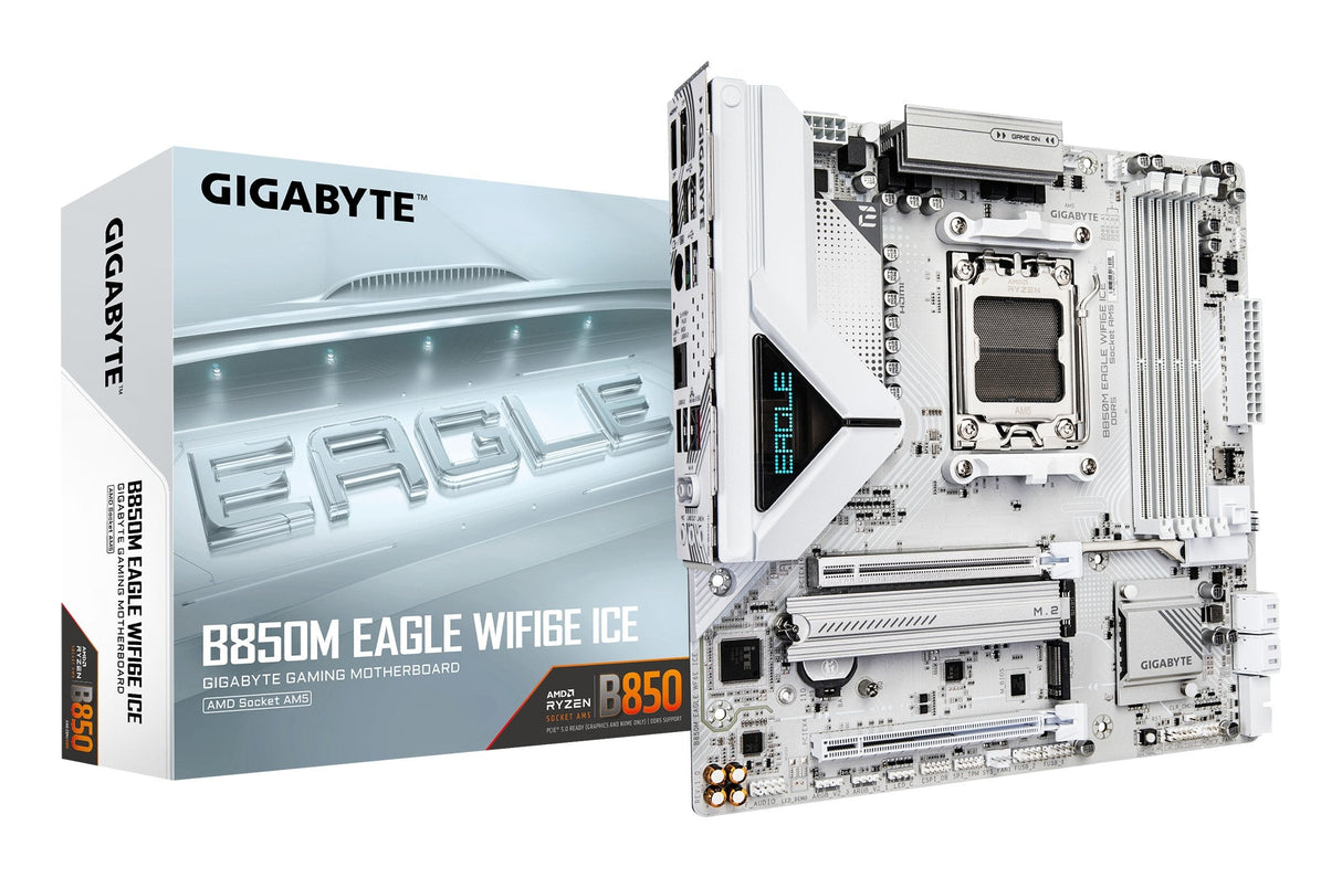 Gigabyte B850m Eagle Wf6e Ice Am5 1xhdmi 2xdp