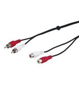 Goobay Cable  Rca M/H Negro, 5 Metros  50027