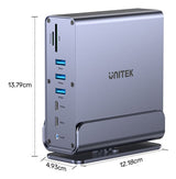 Unitek D1135agy01 Universal Dock Station Displaylink 4k X3