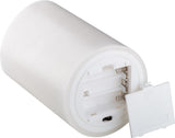 Vela Led De Cera Auténtica, Blanca, 10 X 15 Cm 
Con Temporizador Y Cono De Llama 3d, Funciona Con Pilas, Luz Blanca Cálida
