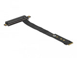 Delock M.2 Key M> Pcie X16 Cable Adaptador Nvme Negro, 20 Cm 64133