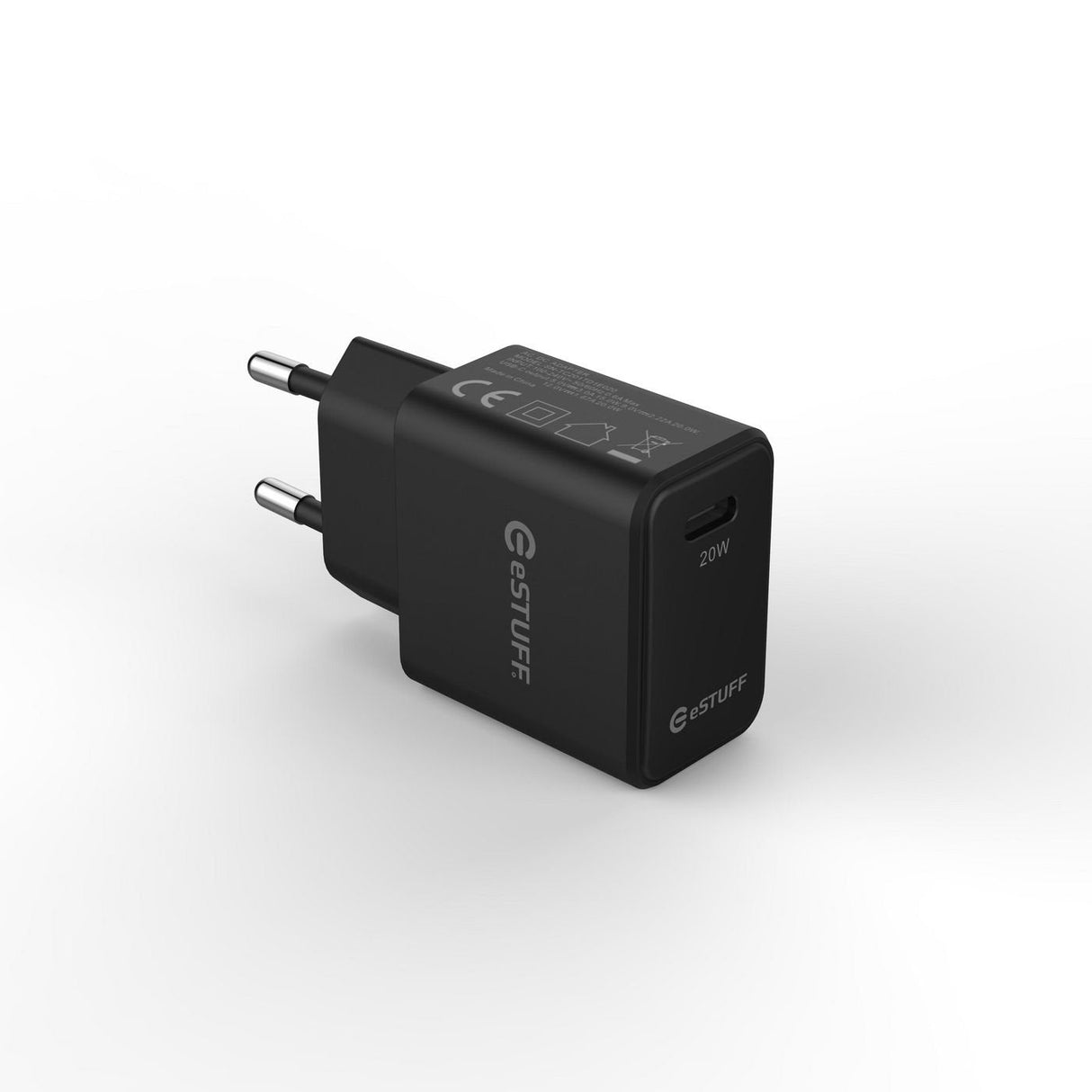 Usb-C Charger Eu Pd 20w. 1 X  Usb-C. Black