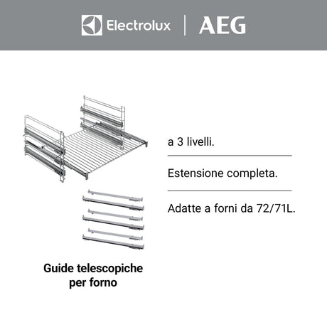 EAN 7332543112944 - Electrolux TR3LFV pieza y accesorio de hornos Guía telescópica Acero inoxidable imagen 4