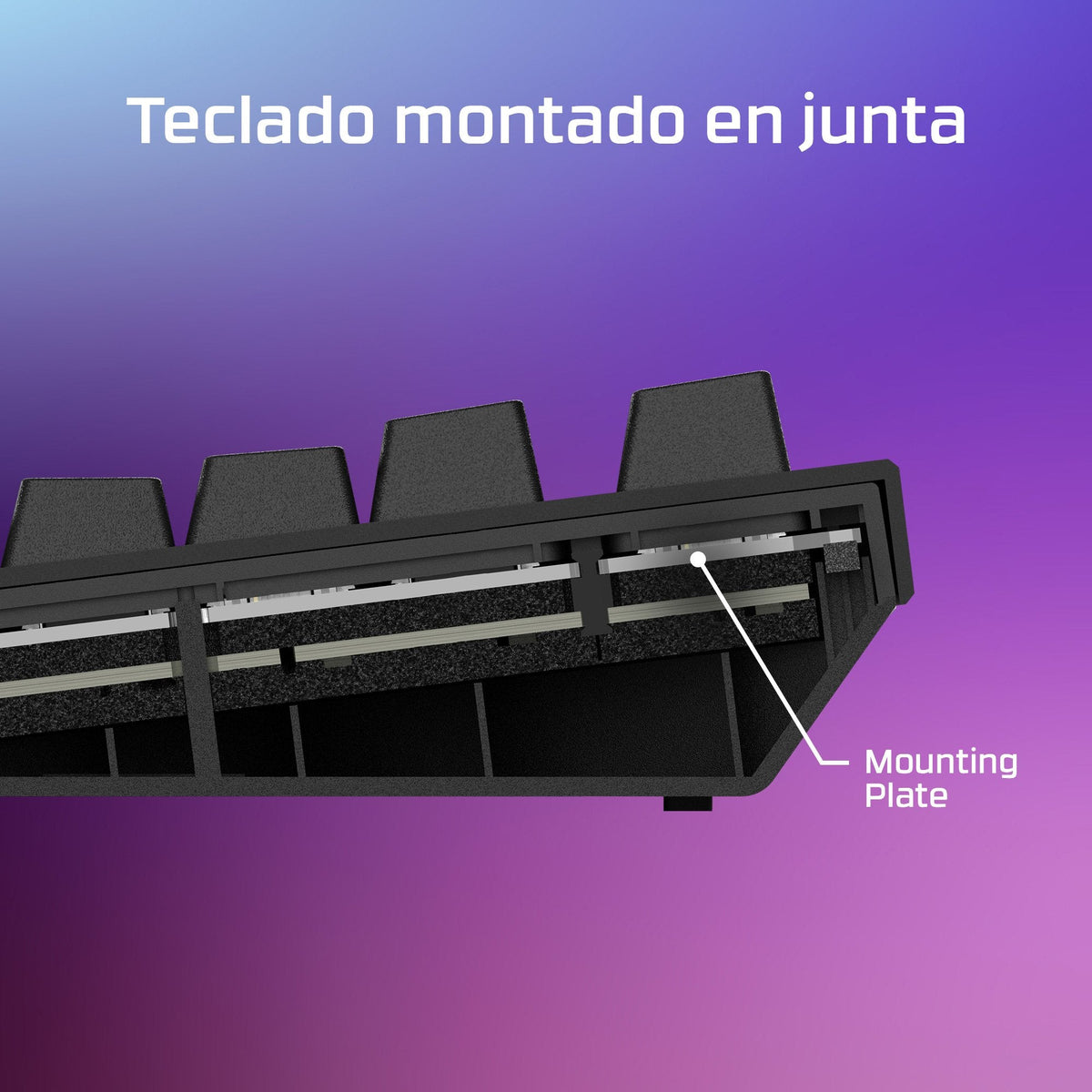 Hyperx Alloy Rise - Teclado - 100% - Full Size