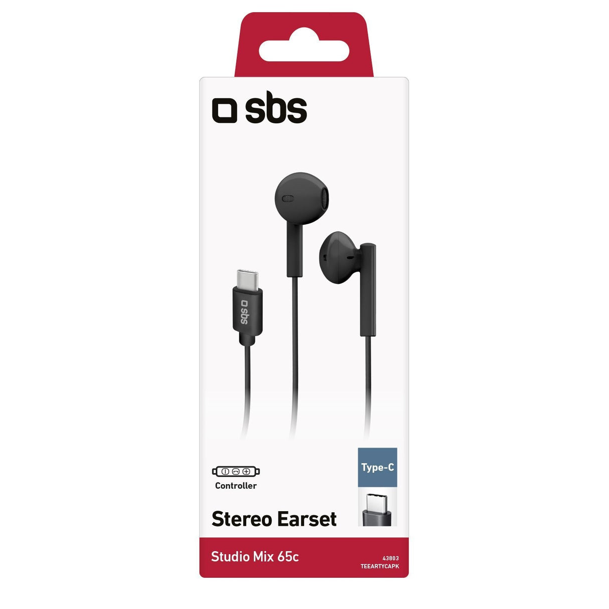 Sbs Studio Mix 65c Auriculares Usb Tipo C Negro