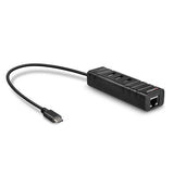 EAN 4002888432498 - Lindy 43249 hub de interfaz USB 3.2 Gen 1 (3.1 Gen 1) Type-C 5000 Mbit/s Negro imagen 1