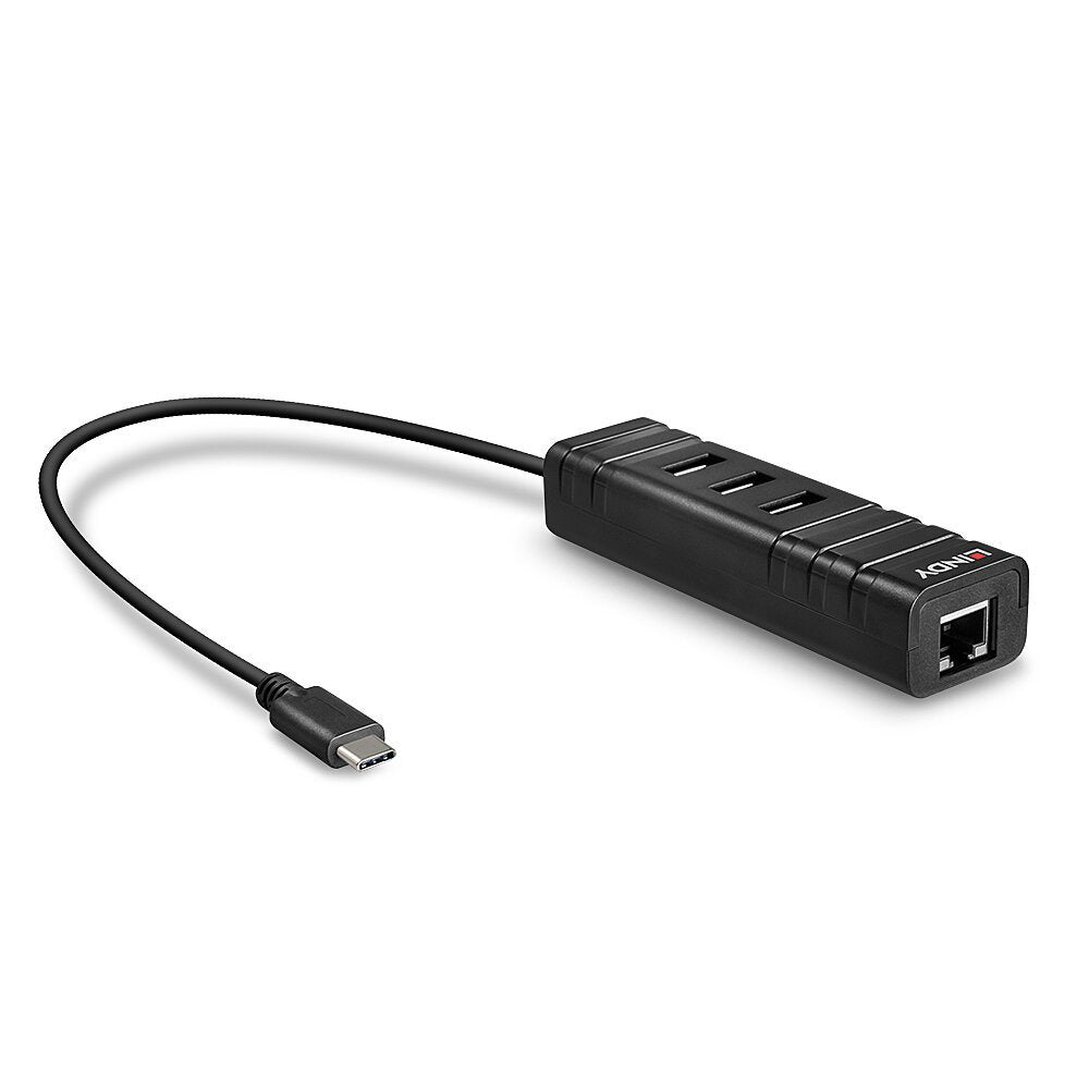 Lindy Usb 3.1 Hub & Gigabit Ethernet Adaptador Usb Typ C