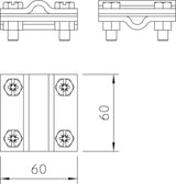 Obo 252 8-10 V4a Kreuzverbinder 8-10mm A4 1.4571 5312318