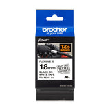 Brother Cinta Laminada Blanco / Negro (Flexibles) 18mm