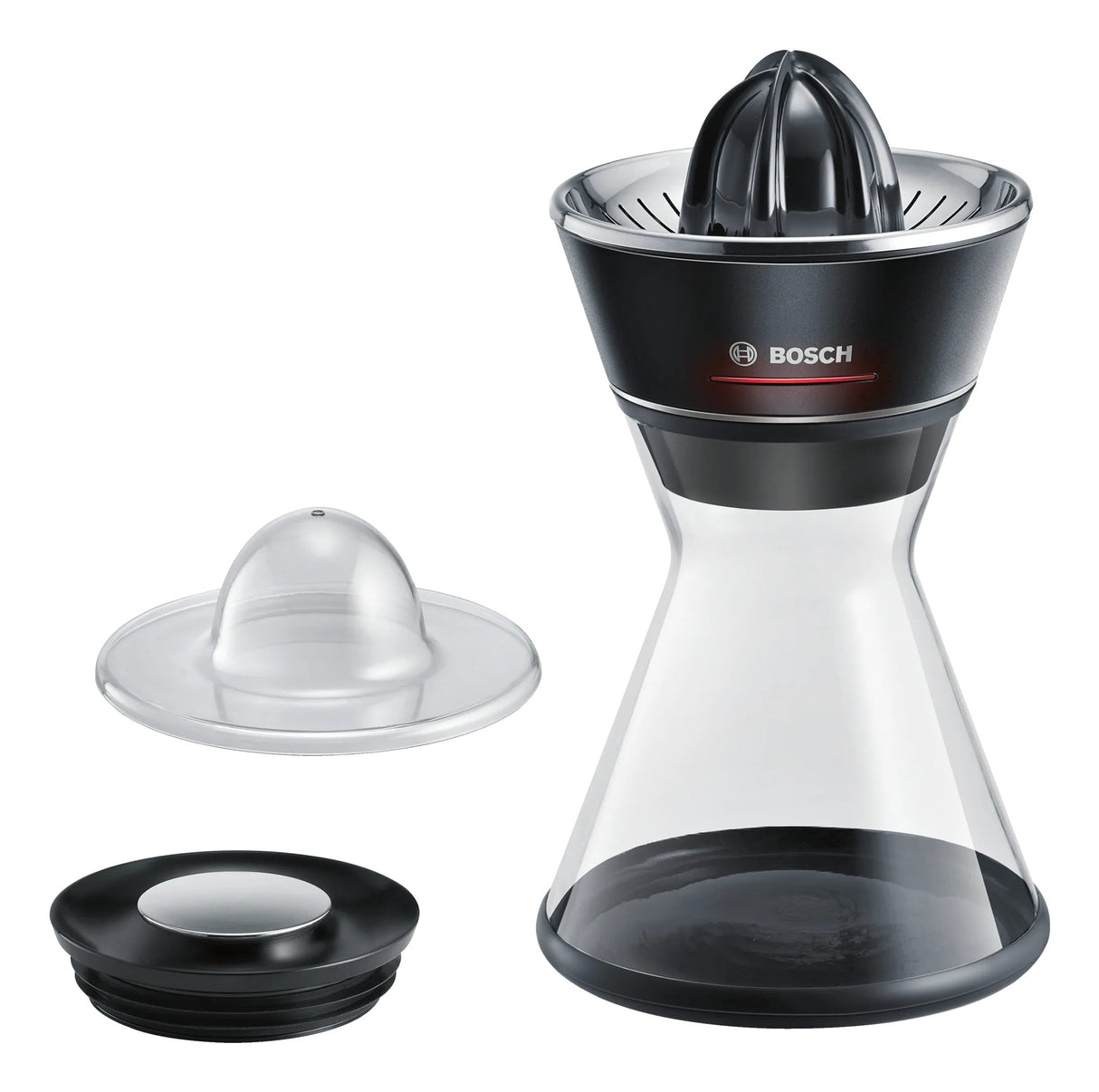 EAN 4242002996776 - Bosch MCP72GPB prensasde cítricos Plástico, Acero inoxidable Negro, Transparente imagen 1