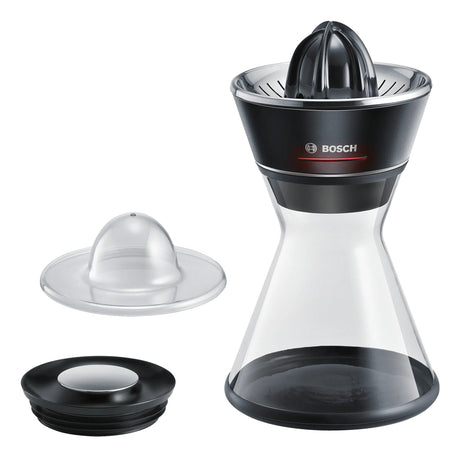 EAN 4242002996776 - Bosch MCP72GPB prensasde cítricos Plástico, Acero inoxidable Negro, Transparente imagen 1