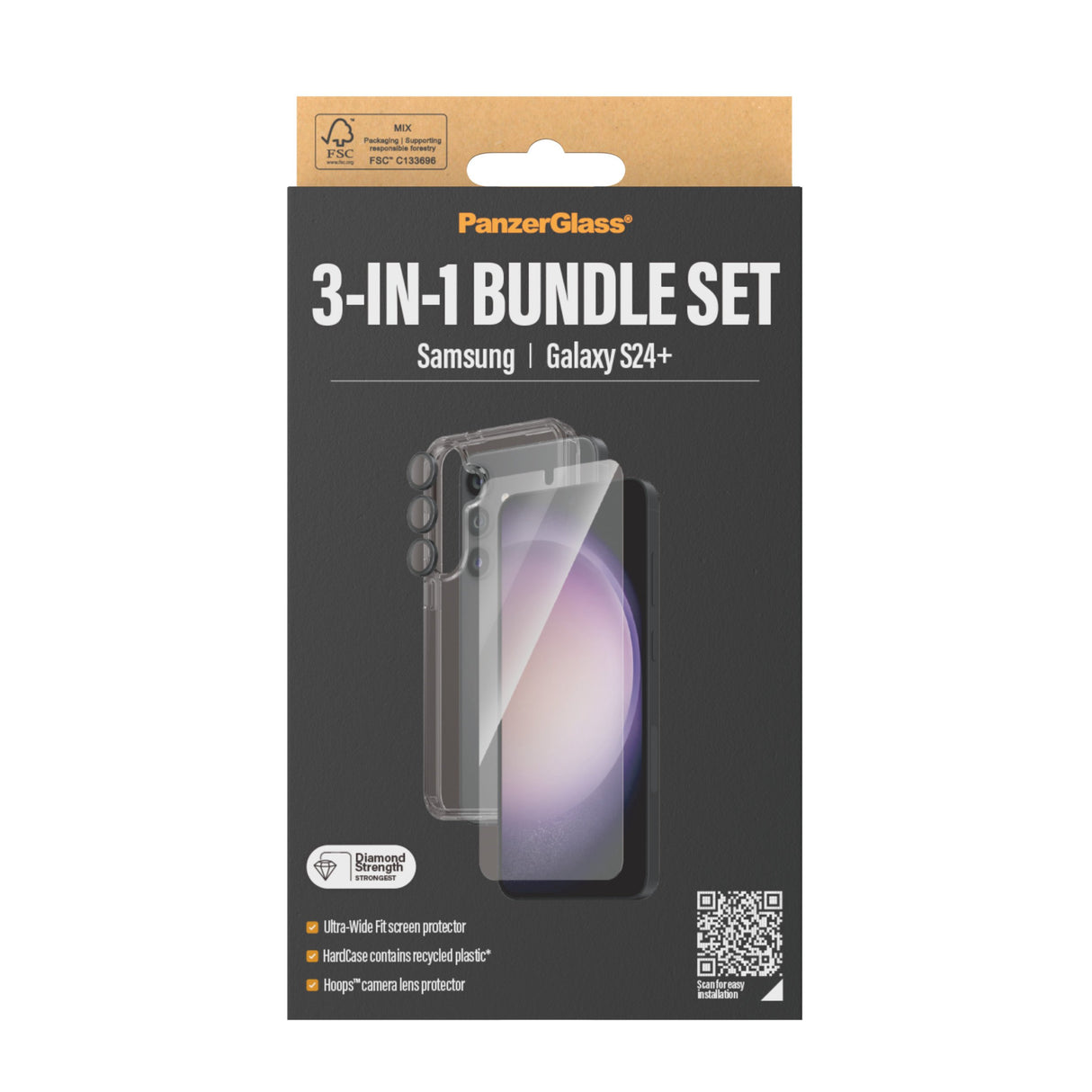EAN 5711724212147 - PanzerGlass ® 3-in-1 Bundle Samsung Galaxy S24+ | Ultra-Wide Fit w. EasyAligner Protector de pantalla 1 p imagen 6