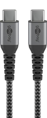 EAN 4040849493027 - Goobay 49302 cable USB USB 2.0 1 m USB C Gris, Plata imagen 1