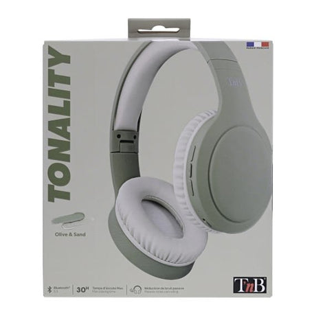 EAN 3303170108420 - T'nB CBTONEGN auricular y casco Auriculares Inalámbrico y alámbrico Diadema USB Tipo C Bluetooth Oliva imagen 6