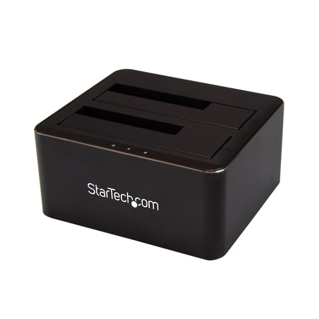 EAN 0065030870634 - StarTech.com SDOCK2U33V base de conexión para disco duro USB 3.2 Gen 1 (3.1 Gen 1) Type-B Negro imagen 1