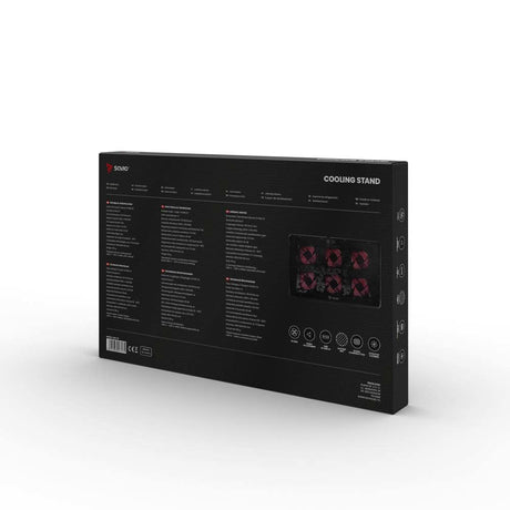 EAN 5901986047575 - Savio Laptop cooling pad 6 backlit fans 2000 RPM COS-01 almohadilla fría 43,9 cm (17.3") Negro, Rojo imagen 7