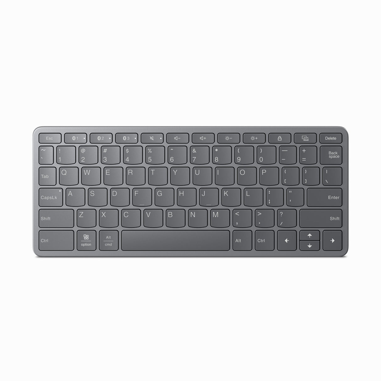 Teclado Español  Lenovo Zg38c05816 Universal Usb + Bluetooth Qwerty Gris