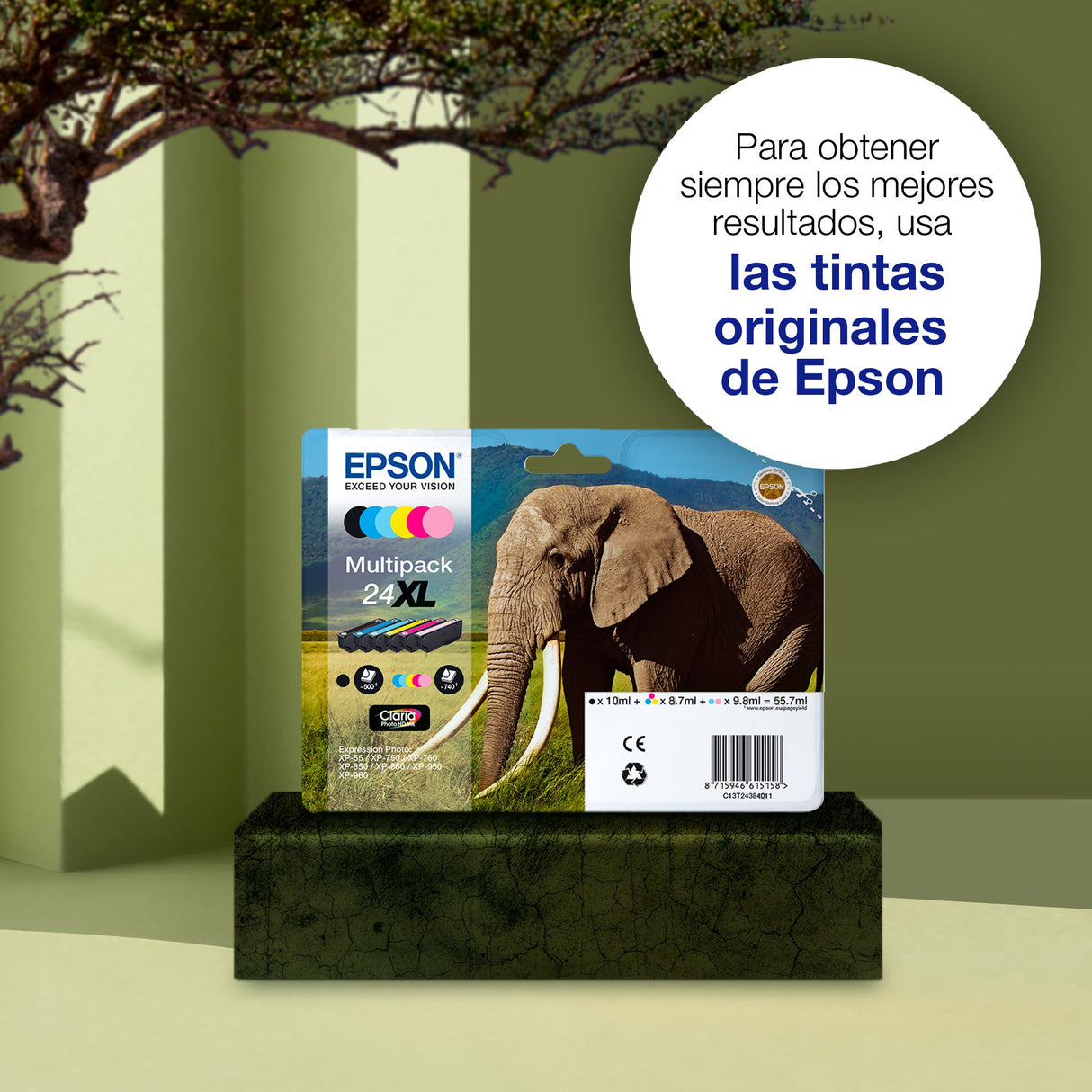 EAN 8715946626802 - Epson Elephant C13T24224022 cartucho de tinta 1 pieza(s) Original Rendimiento estándar imagen 5
