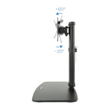 Tooq Soporte De Mesa Para Monitor De 17"-27" - Gestion De Cables - Peso Max 6kg - Vesa 100x100mm - Negro