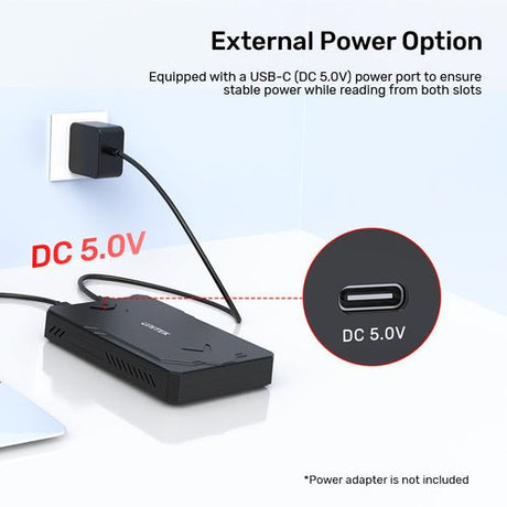 EAN 4894160057631 - UNITEK M.2 NVMe & SATA SSD Caja externa para unidad de estado sólido (SSD) Negro imagen 10