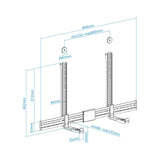 Tooq Soporte Para Barra De Sonido De 86-155 Mm De Profundidad - Peso Max 15kg - Vesa Max 800x400