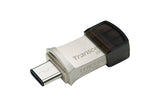 Usb-Mick 256gb Transcend Jetflash Usb3.1 Pen Drive Otg Type-A&C Silver