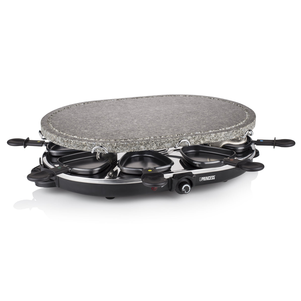 Parrilla Princess Stone 8 Oval & Raclette 162720 1200w Tamaño 43*30cm