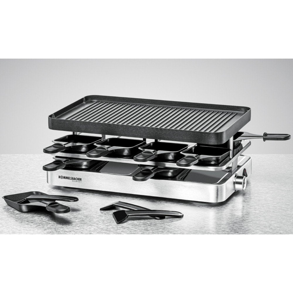 Rommelsbacher Juego De Raclette 1200w 8 Sartenes Rc 1400