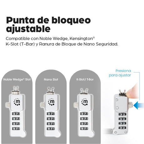 EAN 0766623440301 - Manhattan 440301 cable antirrobo imagen 9