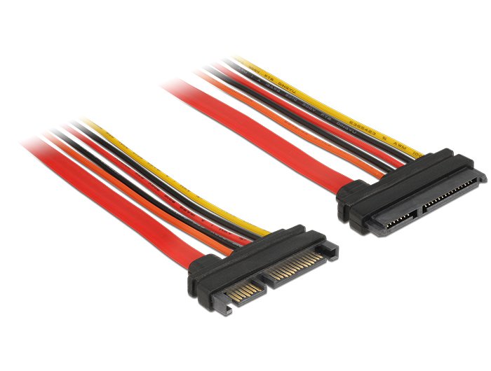 Delock Cable De Extensión Sata 6 Gb/S 22 Pin Macho > Sata 22 Pin Hembra