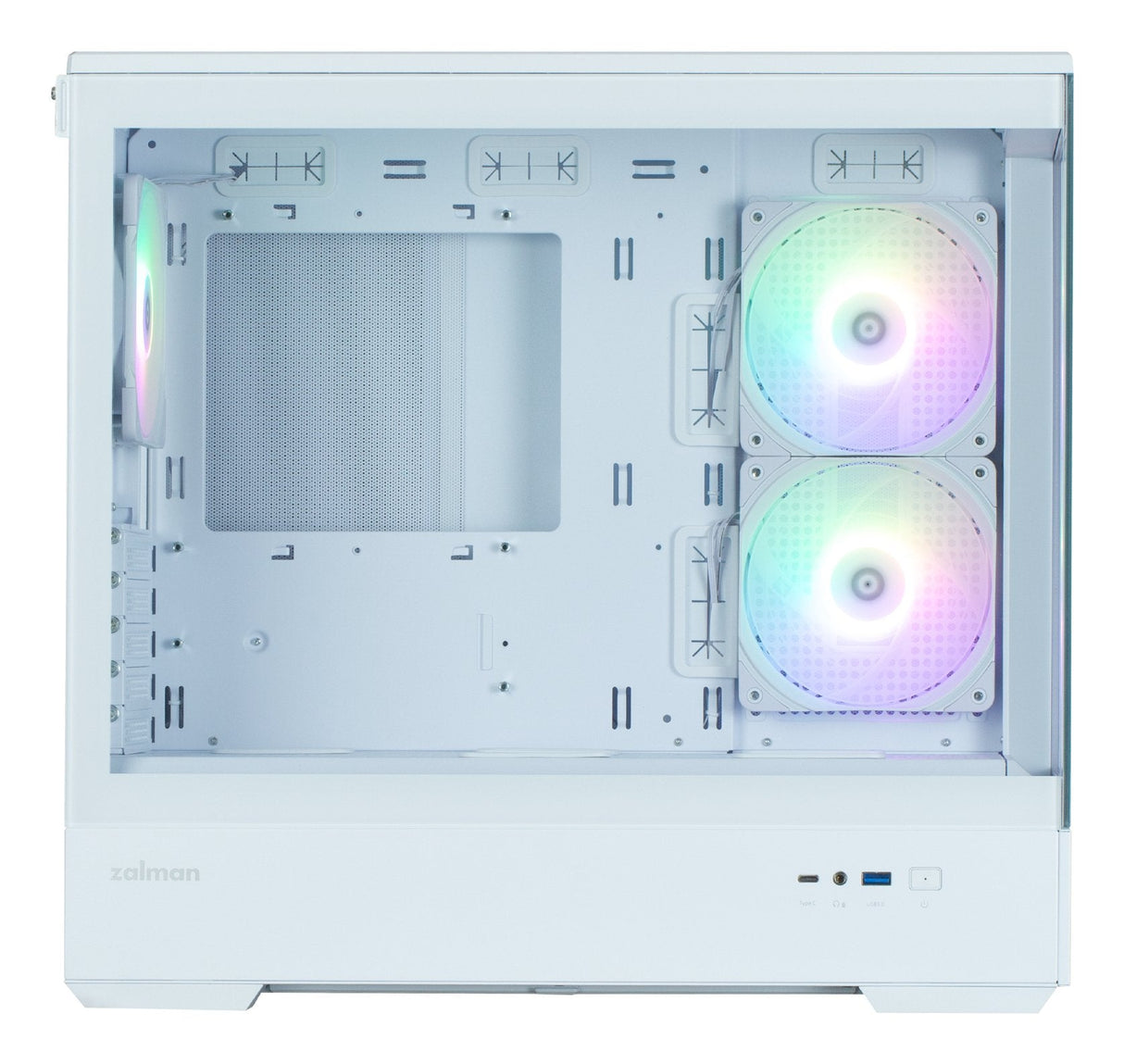 Caja Pc   Zalman P30 V2 Microatx Mini Tower 3 Fansrgb Wh