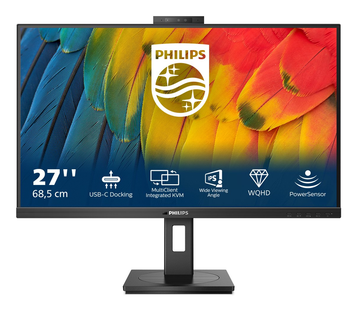 EAN 8712581796501 - Philips 5000 series 27B1U5601H/00 LED display 68,6 cm (27") 2560 x 1440 Pixeles Quad HD LCD Negro imagen 2