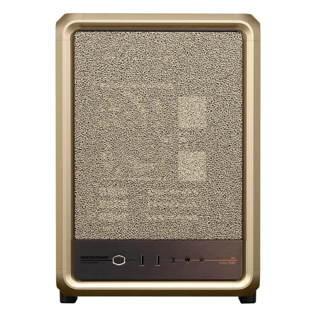 Caja Pc Cooler Master Masterframe 400 Mesh Gold Limited Edition Caja Microatx - 2x Usb-A 3.2 1x Usb-C 3.2 1x Audio Y Micro -